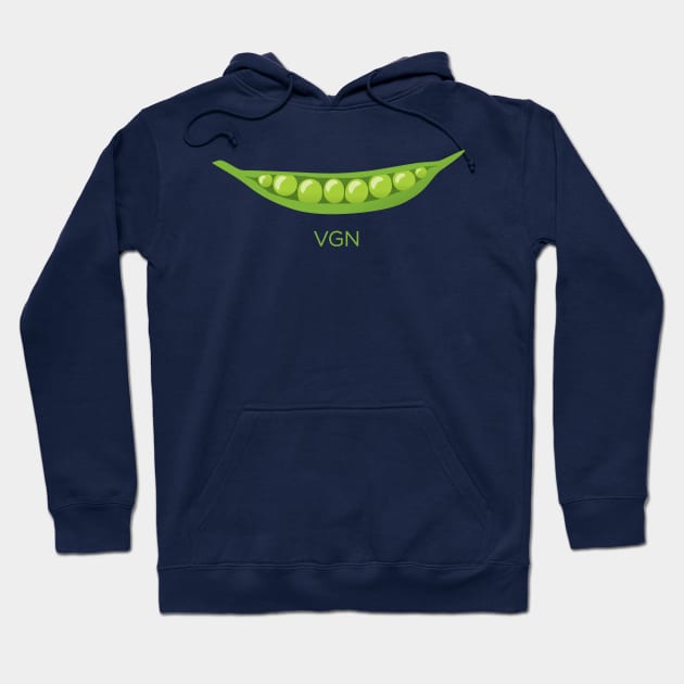 Peas VGN (vegan) Hoodie by minimedium